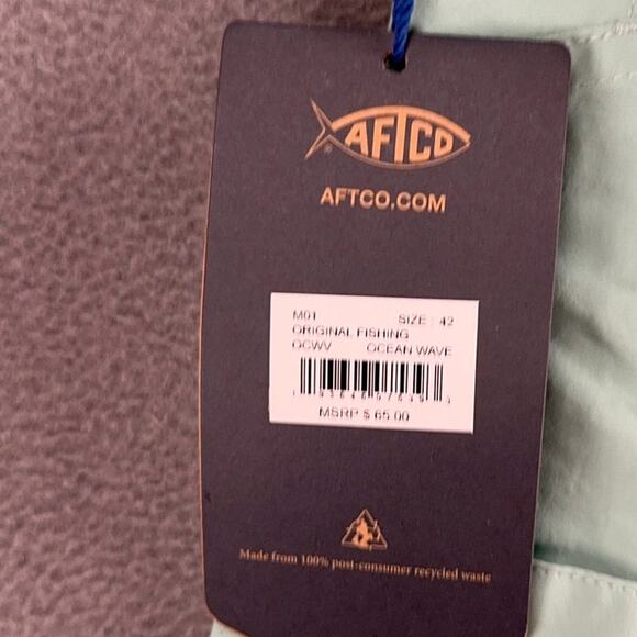 NWT AFTCO Original Fishing Cargo Shorts Men's Nylon 7-Pocket Size 42 New - Picture 3 of 11